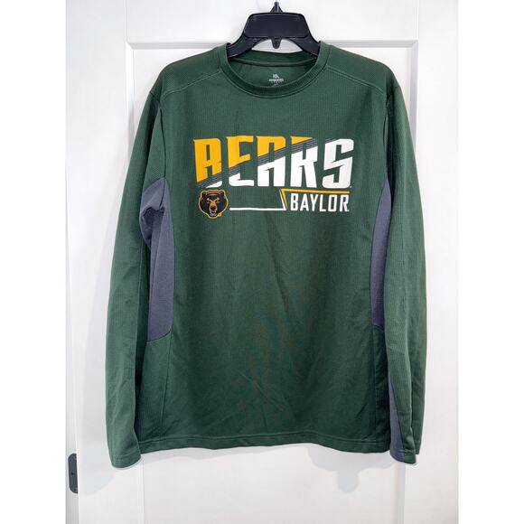 Baylor Bears Men’s Large Long Sleeve Shirt Green/Gray Knights Apparel - Picture 1 of 8